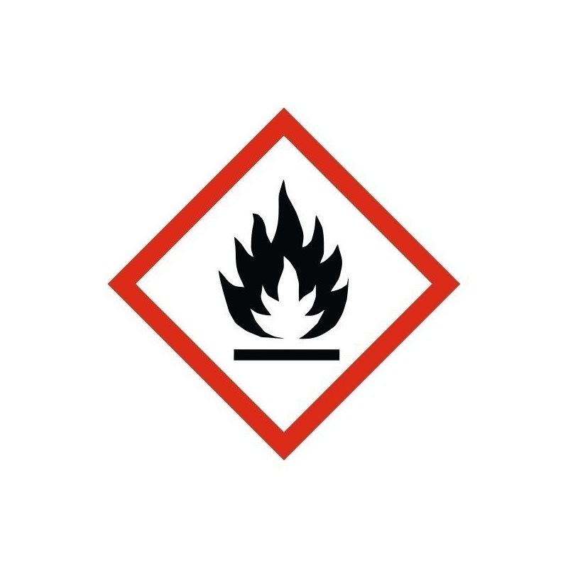 Highly Flammable Label Sticker 100X100mm