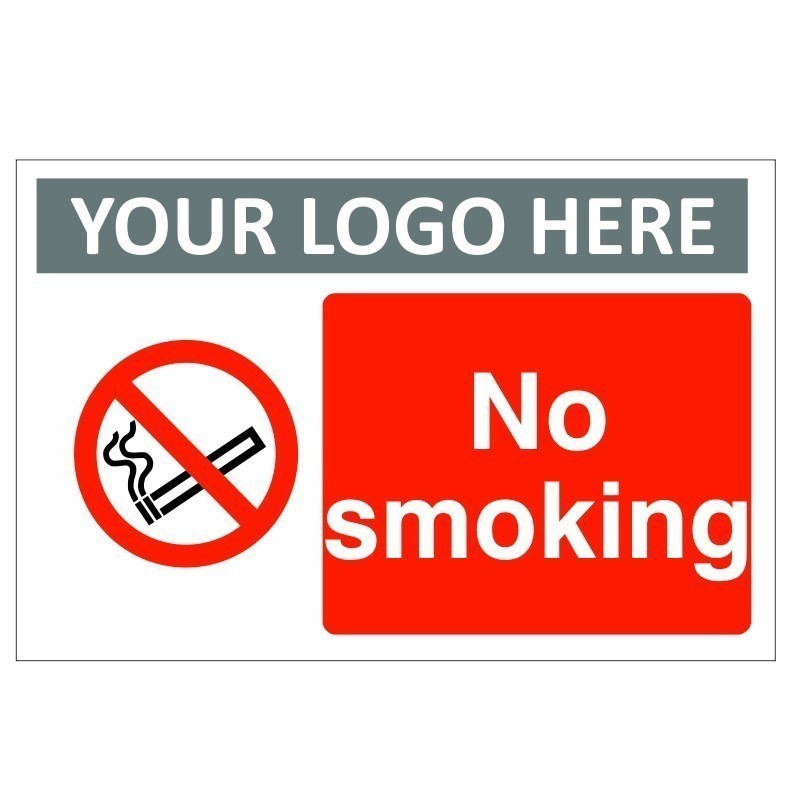 No Smoking Sign With or Without Your Logo