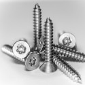 Stainless Steel Star Pin Button Self Tapping Screw 8 x 1" Pack of 10