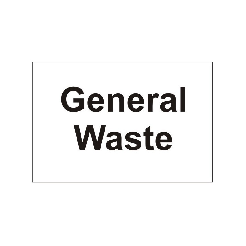 General Waste Sign