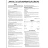 The electricity at work regulations 400x600mm poster