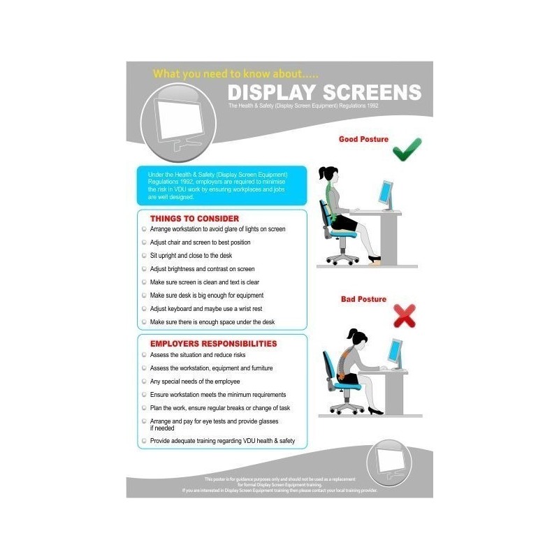 Display screens 420x595mm poster