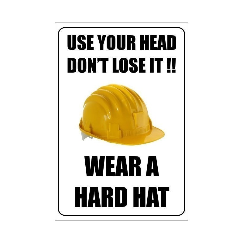 Use your head don't lose it!! 400x600mm poster