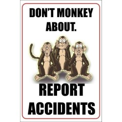 report accidents poster 400x600mm