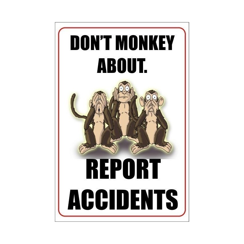 report accidents poster 400x600mm