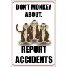 report accidents poster 400x600mm