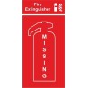 Fire extinguisher missing location panel 400x800mm