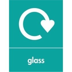 glass Recycling Sign 