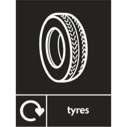 tyres Recycling Sign 