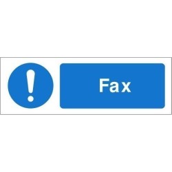 Fax Equipment Label - 50mm x 20mm