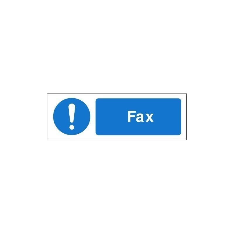 Fax Equipment Label - 50mm x 20mm