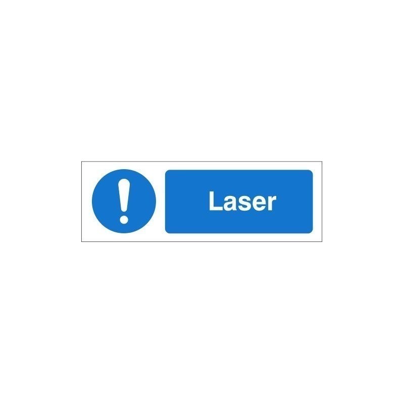 Laser Equipment Label - 50mm x 20mm