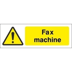 Fax Equipment Label - 50mm x 20mm