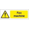 Fax Machine Equipment Label - 50mm x 20mm