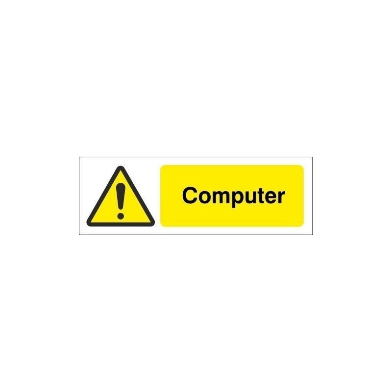 Computer Equipment Label - 50mm x 20mm