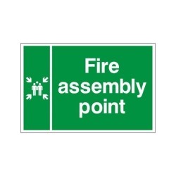 Double Sided Fire Assembly Point Sign