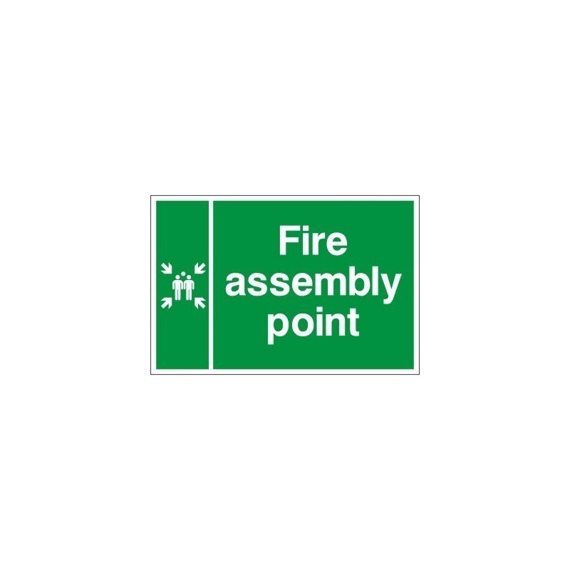 Double Sided Fire Assembly Point Sign