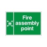 Double Sided Fire Assembly Point Sign