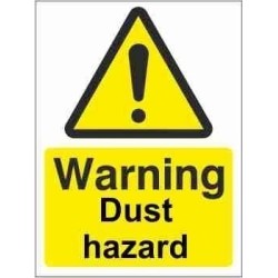 Dust Hazard Warning Sign