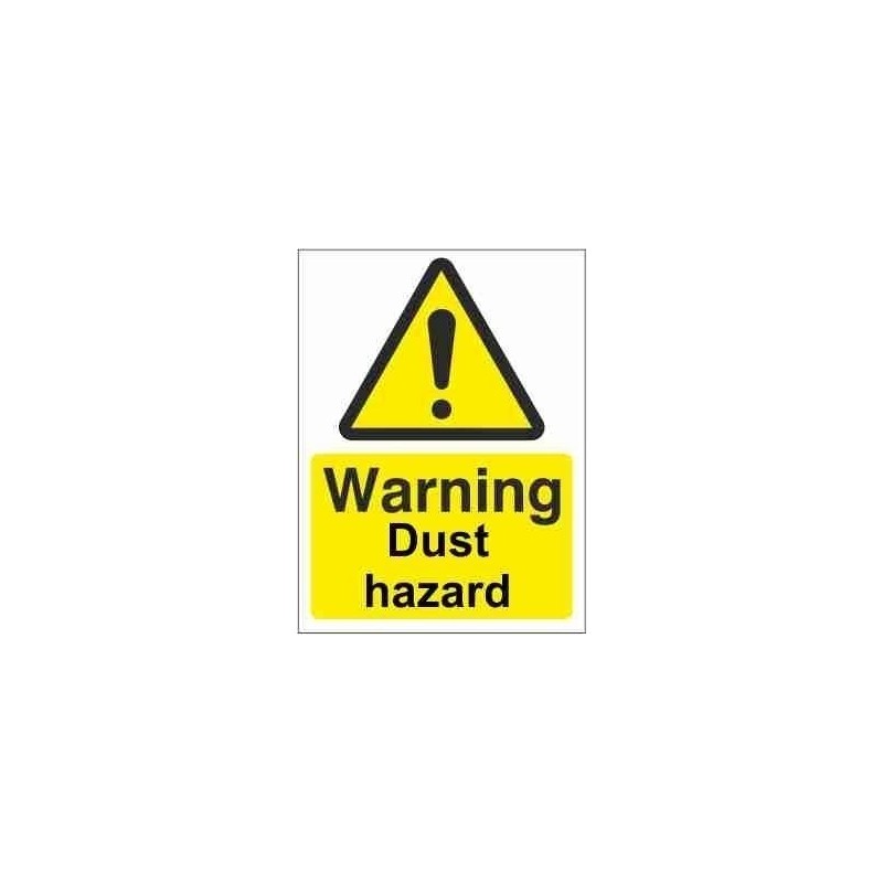 Dust Hazard Warning Sign