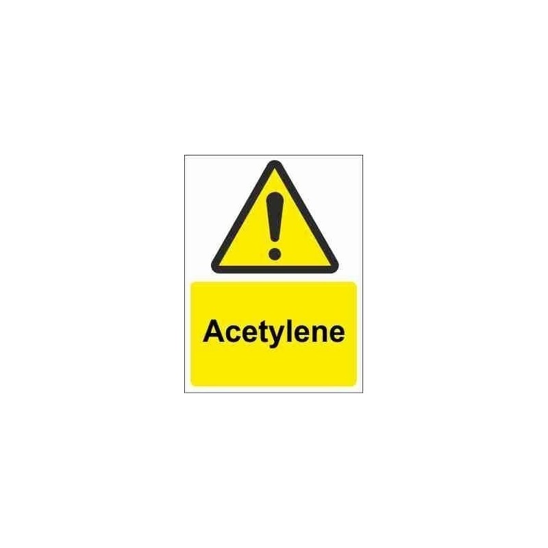 Acetylene Warning Sign