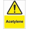 Acetylene Warning Sign