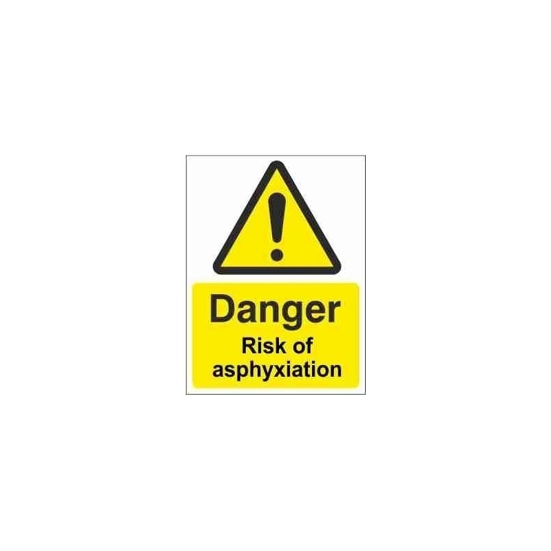 Risk Of Asphyxiation Warning Sign