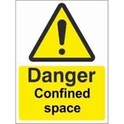 Danger Confined Space Warning Sign