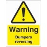 Dumpers Reversing Warning Sign