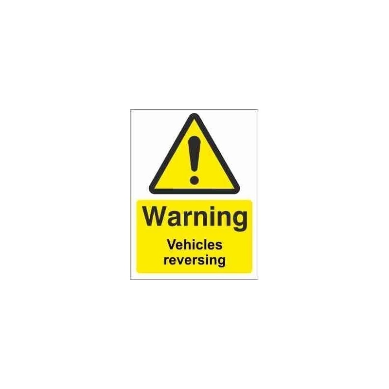 Vehicles Reversing Warning Sign