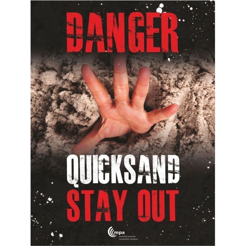 Danger Quicksand Sign - Stay Out