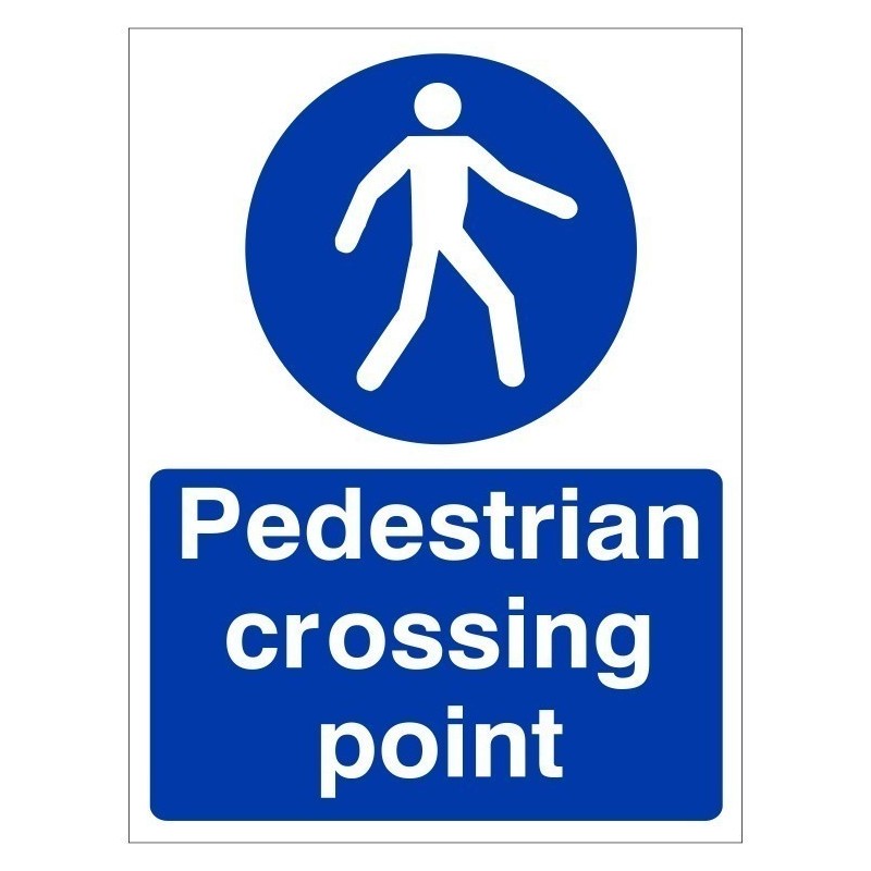 Pedestrian Crossing Point Sign