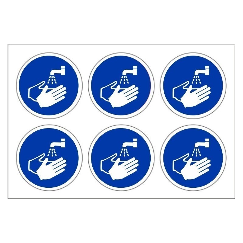 Pack of 24 Wash Hand Stickers