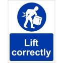 Lift Correctly Sign