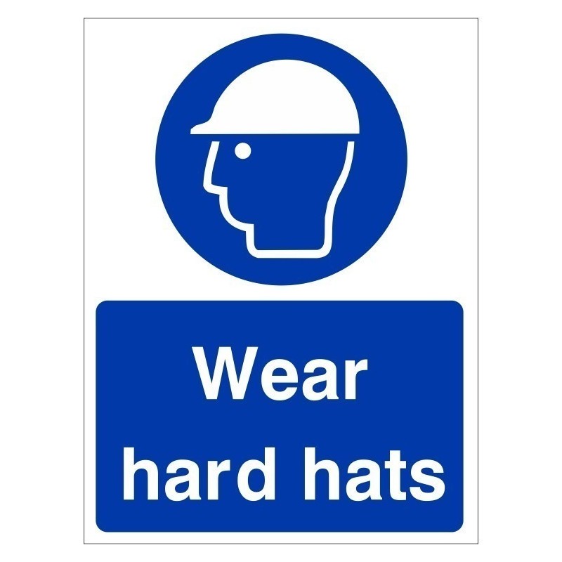 Wear Hard Hats Sign