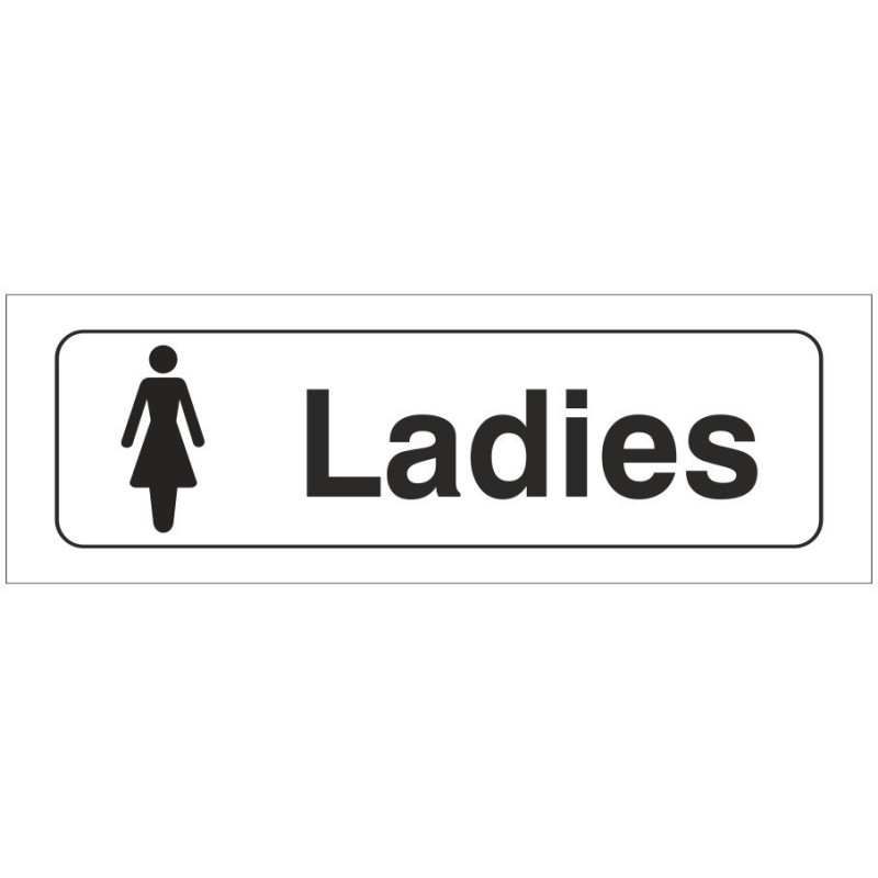 Ladies Toilet Door Sign