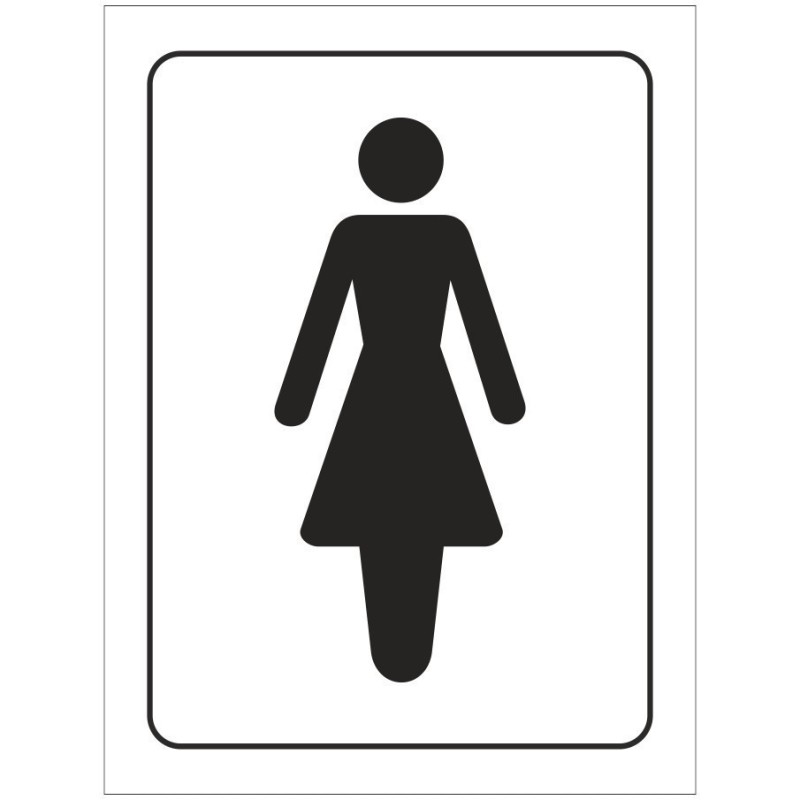 Female Toilet Symbol Door Sign