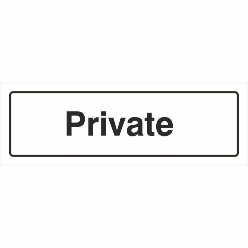 Private Door Sign