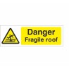 Danger High Voltage Cables Underground Sign 600 x 200mm - Rigid Plastic