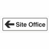 Site Office Arrow Left Sign 600mm x 200mm - 1mm Rigid Plastic