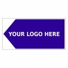 Arrow Left Way Finding Board 600mm x 300mm - 4mm Corrugated Plastic