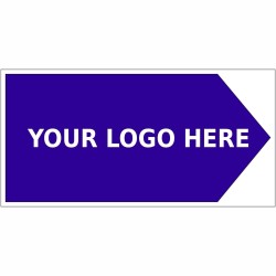 Arrow Right Way Finding Board 600mm x 300mm - 4mm Corrugated Plastic