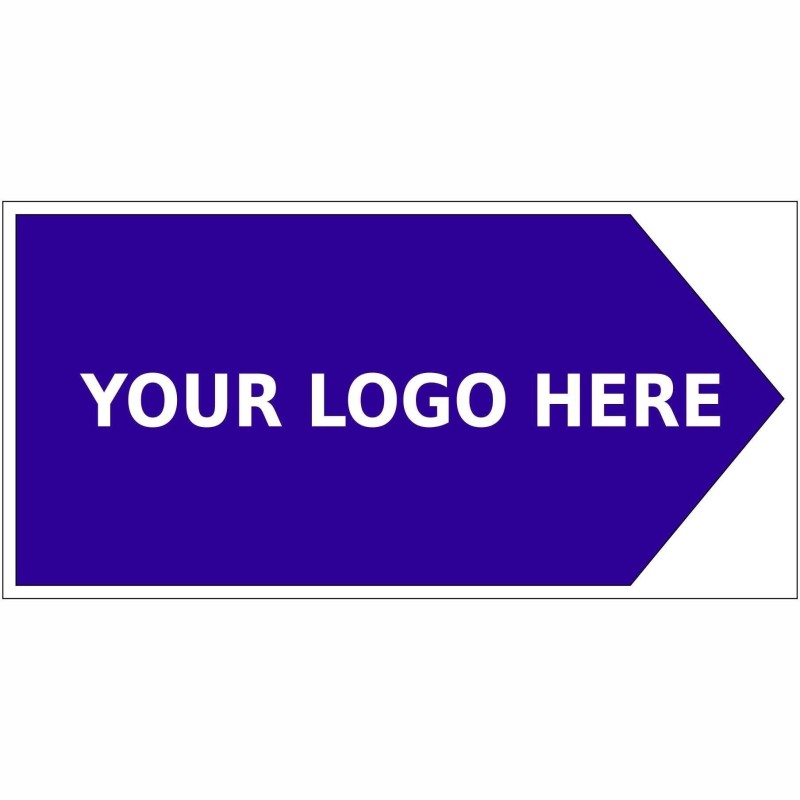 Arrow Right Way Finding Board 600mm x 300mm - 4mm Corrugated Plastic