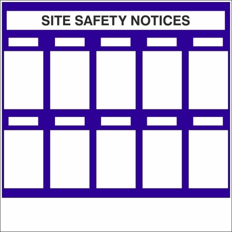 Site Safety Notices With or Without Your Logo 1220mm x 1220mm - 3mm Aluminium Composite