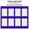 Community Noticeboard With or Without Your Logo 1220mm x 1220mm - 3mm Aluminium Composite