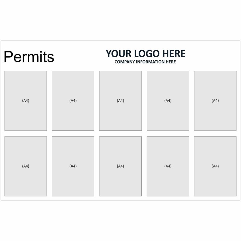 Permits With or Without Your Logo 1220mm x 1220mm - 3mm Aluminium Composite