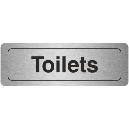 Toilets Aluminium Door Sign