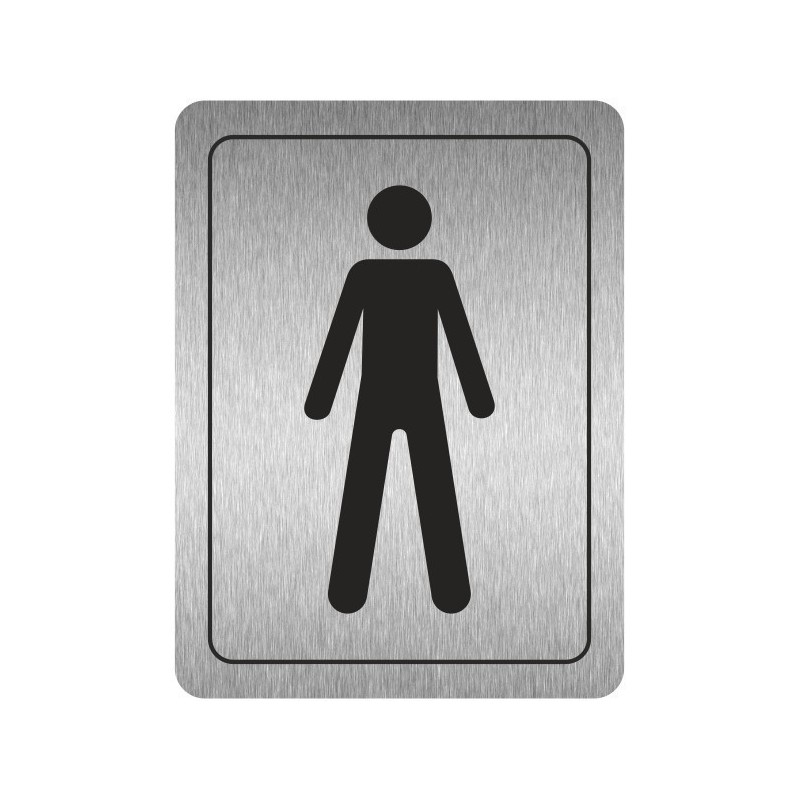 Male Toilet Aluminium Door Sign