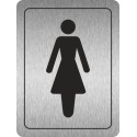 Ladies Toilets (Symbol) Aluminium Door Sign