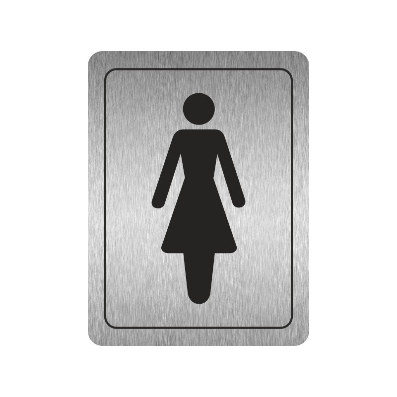 Ladies Toilets (Symbol) Aluminium Door Sign